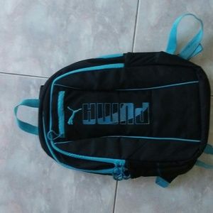 Blue and black Puma backpack